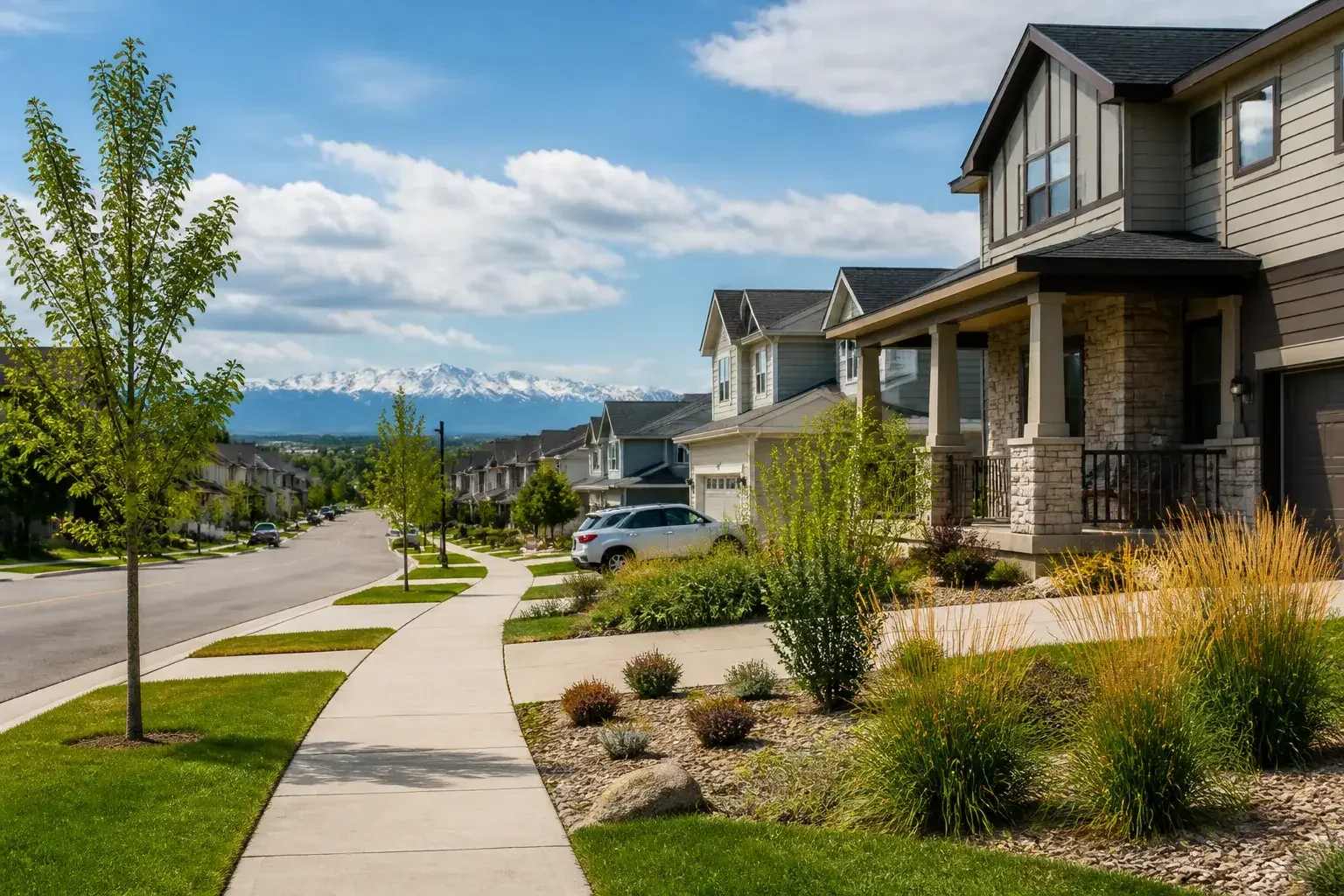 Thornton suburban homes on a bright street