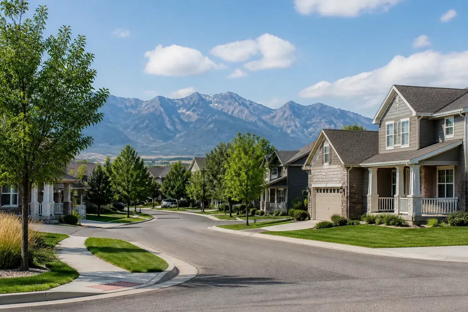 Westminster subdivision with mountain scenery